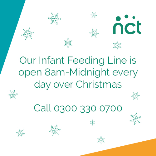 Did you know we keep our infant feeding line open over the Christmas period, even on bank holidays?

If you need support with feeding your baby over the holidays, please give us a call on 0300 330 0700 from 8am-Midnight every day.