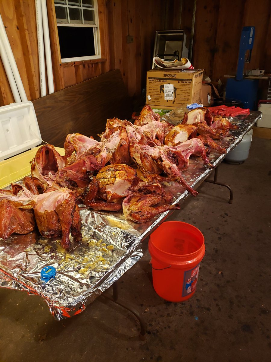 AngelsAliveGa's tweet photo. Day 2 completed by cooking 171 turkeys in 3 cities. Conyers, Dacula, Cumming. Thanks to so many that came to help https://t.co/2DpmNuMJW4