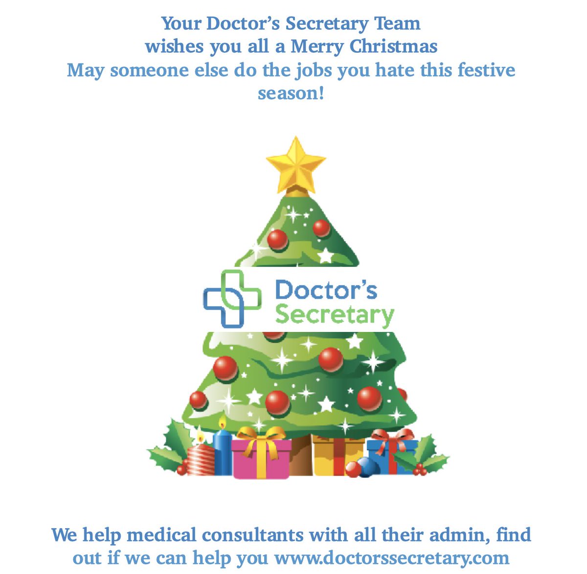 DoctorSecretary's tweet image. Merry Christmas! #welovethejobsyouhate #privatepractice #Christmas