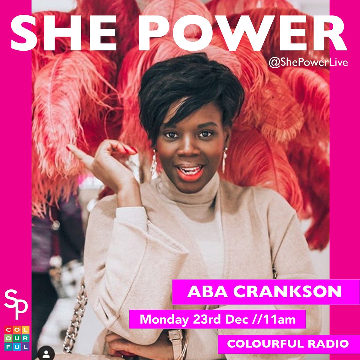 ShePowerLive's tweet image. Today at 11am Fashion Guru Aba Crankson, who has over 15 years in the Luxury Fashion industry, will be joining us to let us know how we can upgrade our look in 2020. Tune in at colourfulradio.com