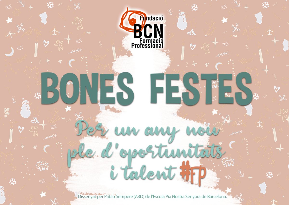 Bones Festes, Felices Fiestas, Merry Christmas 🌟
i un #2020 ple de #FP
y un #2020 lleno de #FP   
and full of #VET #mobility around the world 🌏🌍🌎