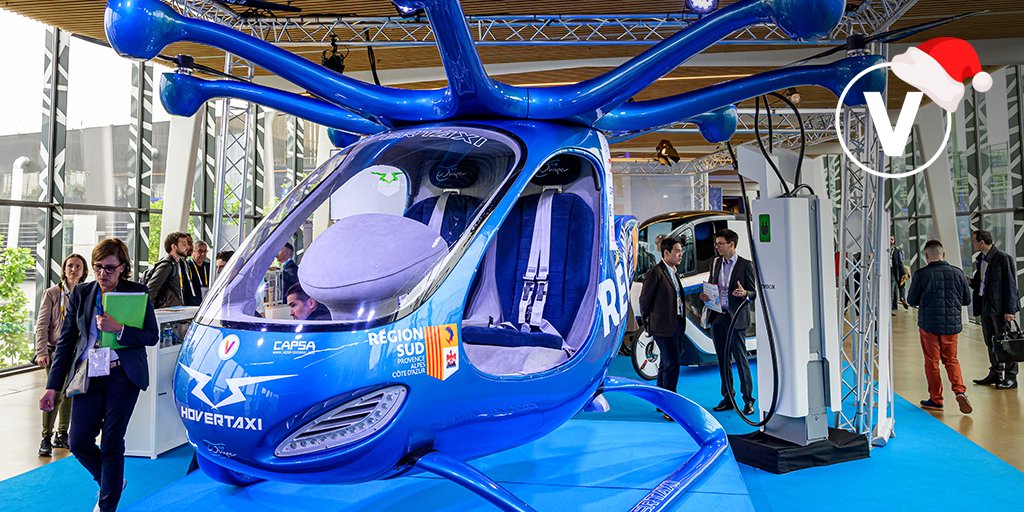 VivaTech's tweet photo. [#VivaCountdown - 9]

Hop on this brand new kind of taxi: the #HoverTaxi! This aircraft is 100% electric and should be fully operational by 2022 🚁 https://t.co/q9w1sZ5cS3