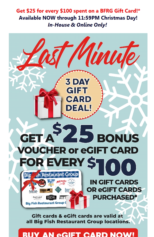 The BEST Gift Card Deal of the Season Starts NOW! bit.ly/35D7DmQ