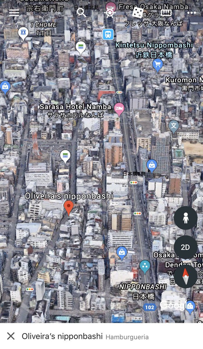 oliveirasburger's tweet photo. #oliveiras #japan #近畿 #kansai #osaka #nipponbashi #otakuroad #googleearth #googlemaps #hamburger #hotdog #ubereats https://t.co/36se1QBEoz