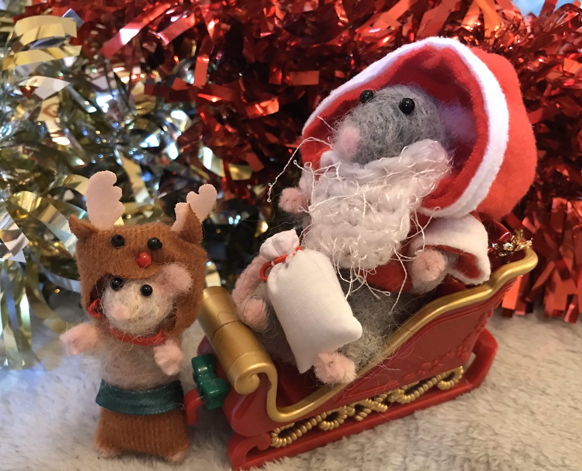 ButtonsMice's tweet photo. Happy Christmouse to everyone who has supported Buttons Mice this year and to all the children who have played and talked to the wee mice #givingchildrenavoice https://t.co/hVr4m2Bdml