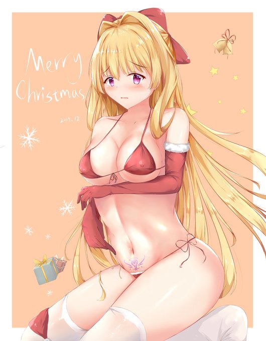 [R-18] Merry Christmas! #この勇者が俺TUEEEくせに慎重すぎる #リスタルテ #金髪 #魅惑の谷間 #リスタルテ(慎重勇者) #同人 https://t.co/MEOLxdEejX 