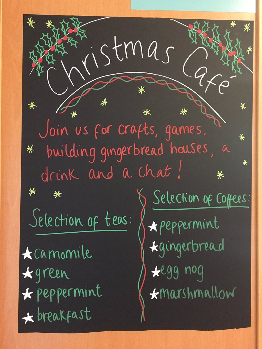 LWardnsft's tweet photo. ✨Our ward Christmas Cafe is open! 🎄✨ https://t.co/A99q6Tuk9S