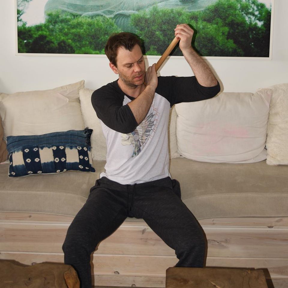 NamastickFit's tweet photo. Not just for leg day! The Namastick’s ball ends are both great for working the kinks out of stiff, tired shoulder and neck muscles. Justin demonstrates one of the ways to use the tool to massage those achy spots. #NamastickFit #triggerpoint #betterthanafoamroller #sorenomore https://t.co/mIzmJyNlQ9