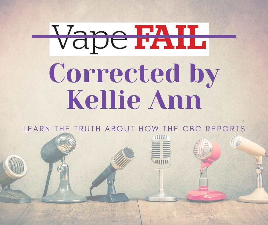 VAEPinfo's tweet photo. I try to put my frustration with anti-harm reduction narratives that media continuously release into something constructive.
CBC has engaged in an all out assault on harm reduction with their #vapefail campaign.
So, I corrected them.
https://t.co/AMBOyIK8RU https://t.co/EgQWhc462Y