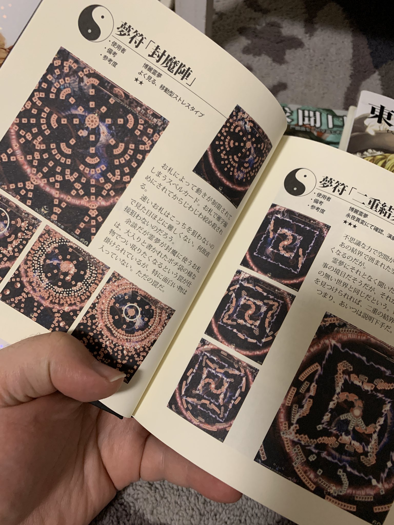 Gaijinhunter The Grimoire Is A Book Covering The Spell Cards Bullet Hell Patterns Of Many Classic Bosses From The Perspective Of Marisa And The Other Two Books Are Official Encyclopedia