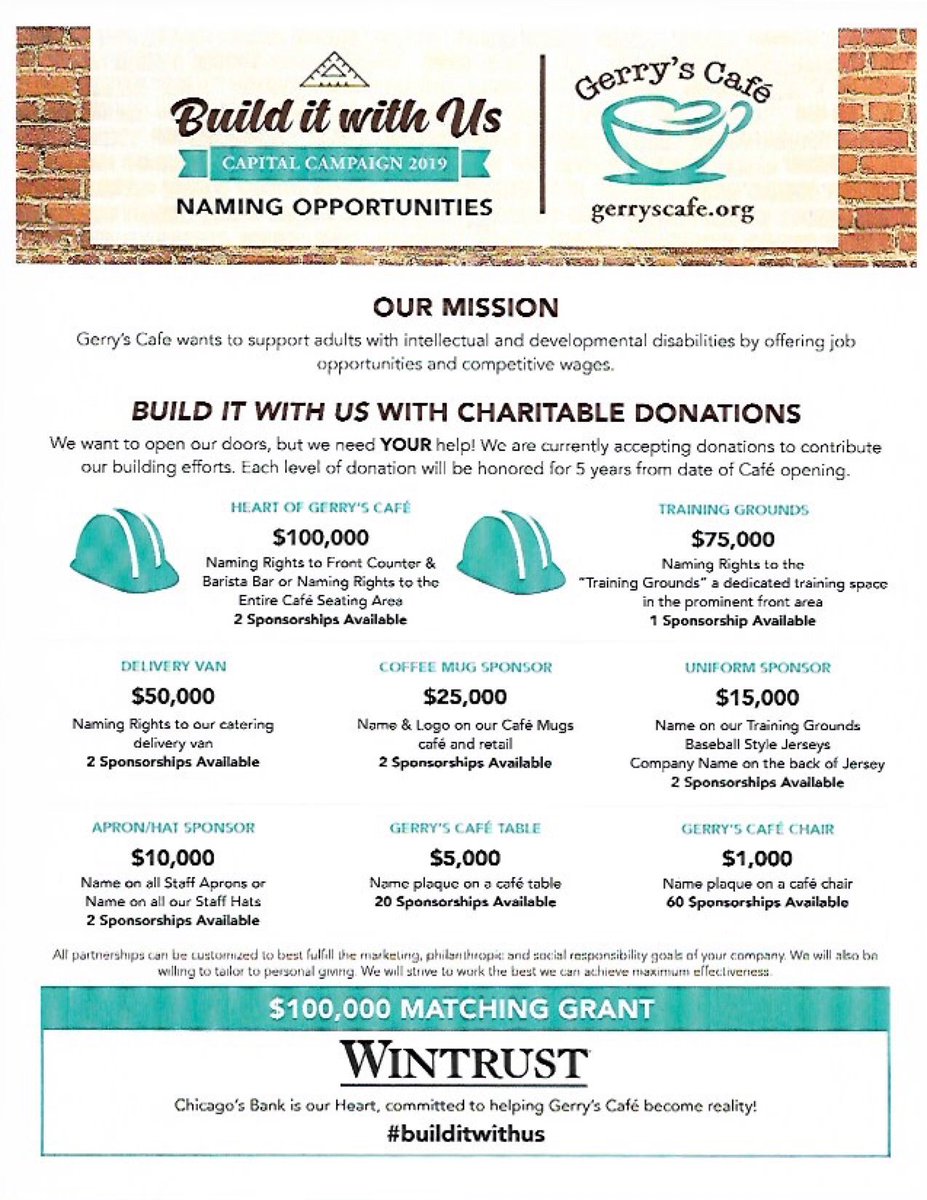 CafeGerry's tweet photo. Help make a difference @luka7doncic!Gerry’s Café is a non-profit organization that will employ over 40 adults with intellectual &amp; physical disabilities! Check out our mission statement below and see how you can help #builditwithus! Thanks again &amp; have a great rest of your season! https://t.co/p6CUOxzDzO