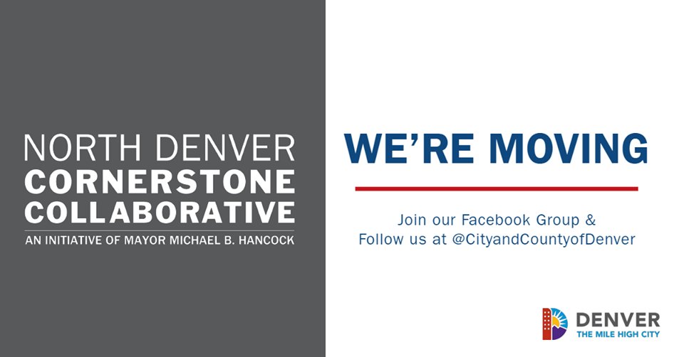 NorthDenverCC's tweet photo. Only a few weeks left before we move this NDCC page to our new North Denver Neighborhoods Facebook Group! Find all the same information about the North Denver neighborhood and NDCC at: https://t.co/n7mvYcNOQV https://t.co/48DKNdk63j
