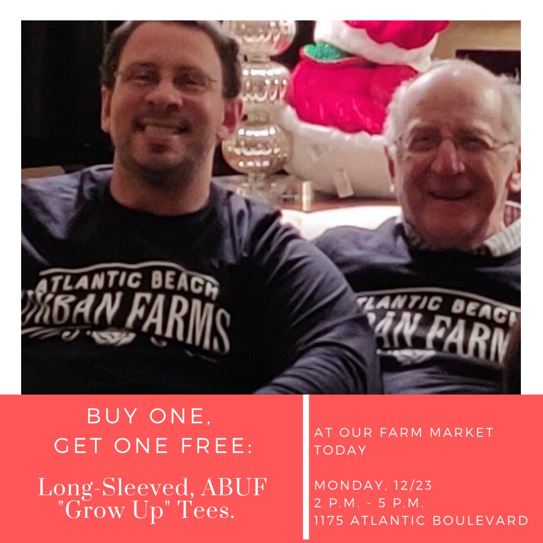 ABUrbanFarms's tweet photo. Don't miss out on BOGO super-soft, unisex, ABUF long-sleeved tees at our Farm Market today! #atlanticbeachfl #ilovejax #jaxfoodie #eatjax #stufftodoinjax #pontevedrabeach #jaxbeach #jaxfoodies #urbanfarming #shopjax  #jacksonvillefood⁠
#nomnomjax #904 #jaxbeach⁠ ⁠#904food https://t.co/Lmmo679AT4