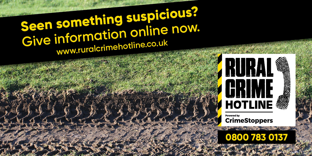 NFUtweets's tweet photo. Play your part to protect the British countryside by reporting cases of #RuralCrime to our rural crime hotline powered by @CrimestoppersUK https://t.co/uXnLpvUpQo https://t.co/zpIxPzlARu
