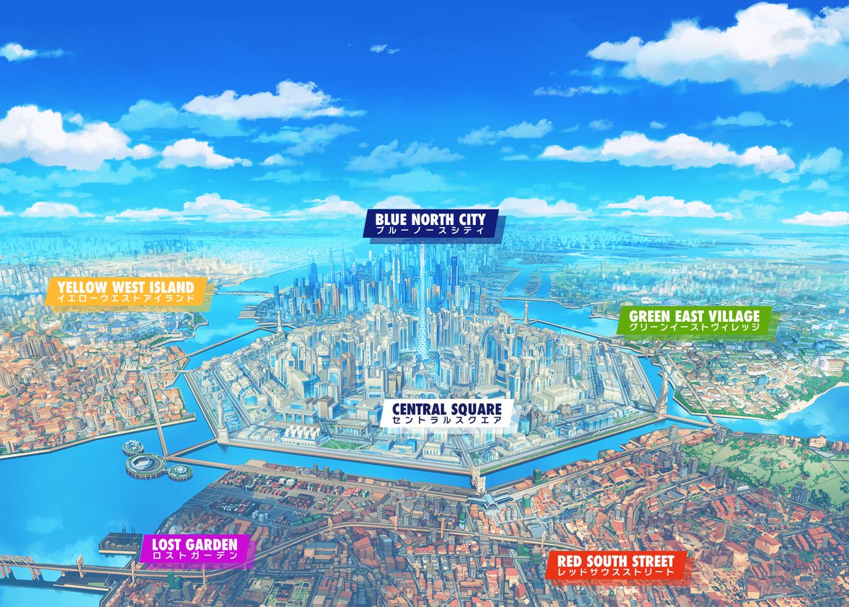 HeliosR_en's tweet photo. 【 CHARACTER AND AREA INTRODUCTION 】#エリオスR #HeliosR

❝Welcome to New Million, the city where a million dreams come true!❞ https://t.co/vFG0g9GDlL