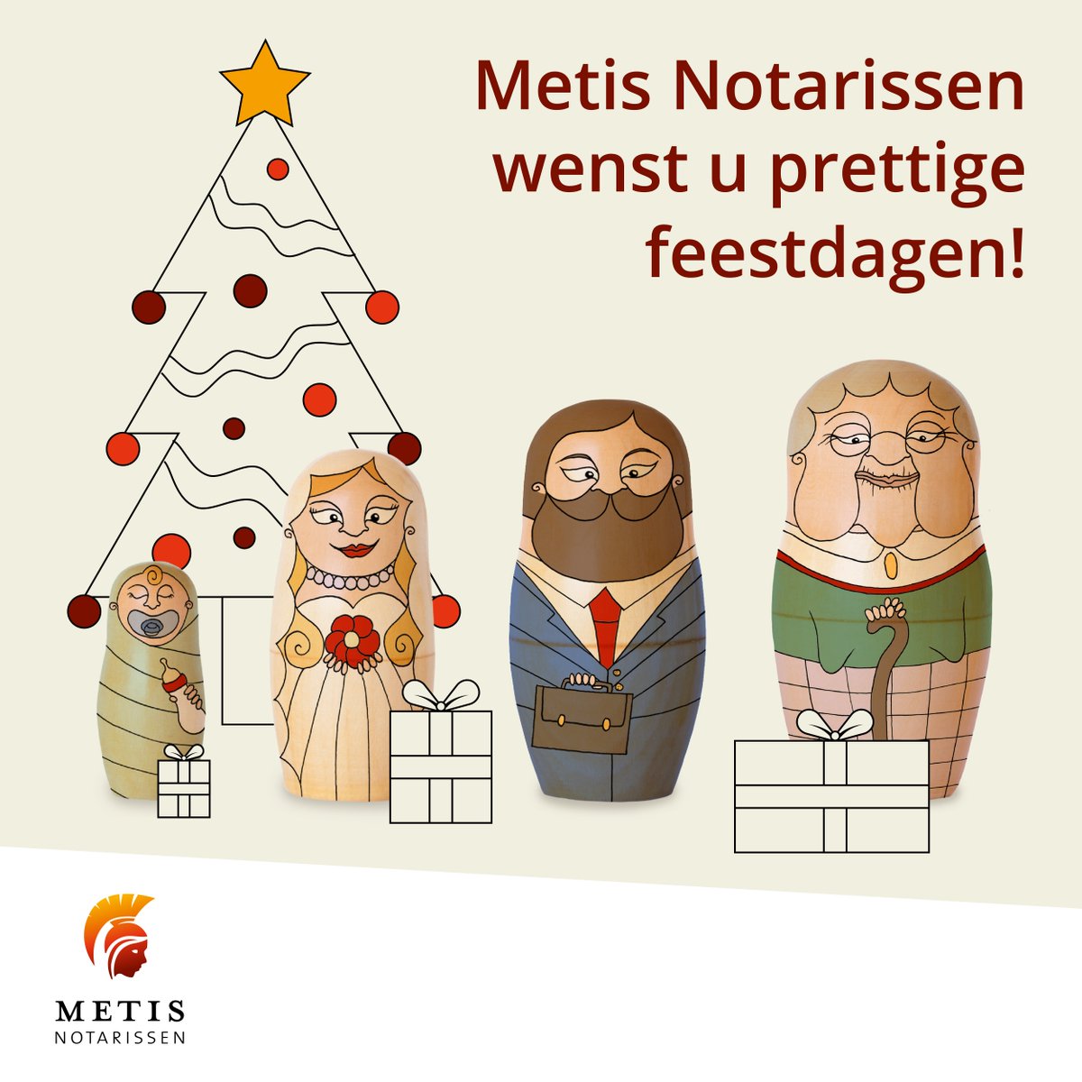 Wij wensen u en uw familie prettige feestdagen en een gelukkig en gezond nieuwjaar!
Ook in 2020 zijn wij er voor u op de momenten dat dit gewenst is, zowel in voor- als in tegenspoed, in begrijpelijke taal.
#metisnotarissen #voorelkefaseinuwleven #prettigefeestdagen