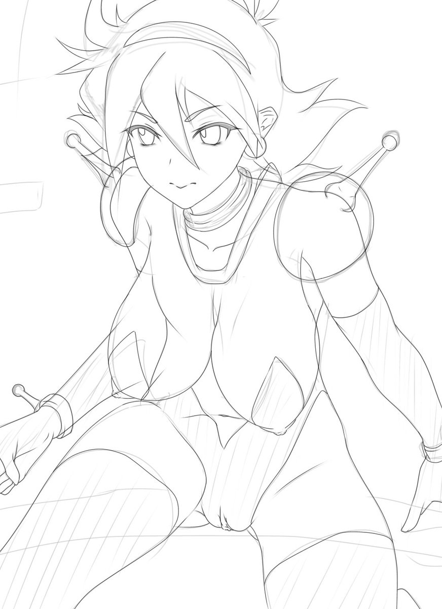 リク絵のぉー進捗ー! 