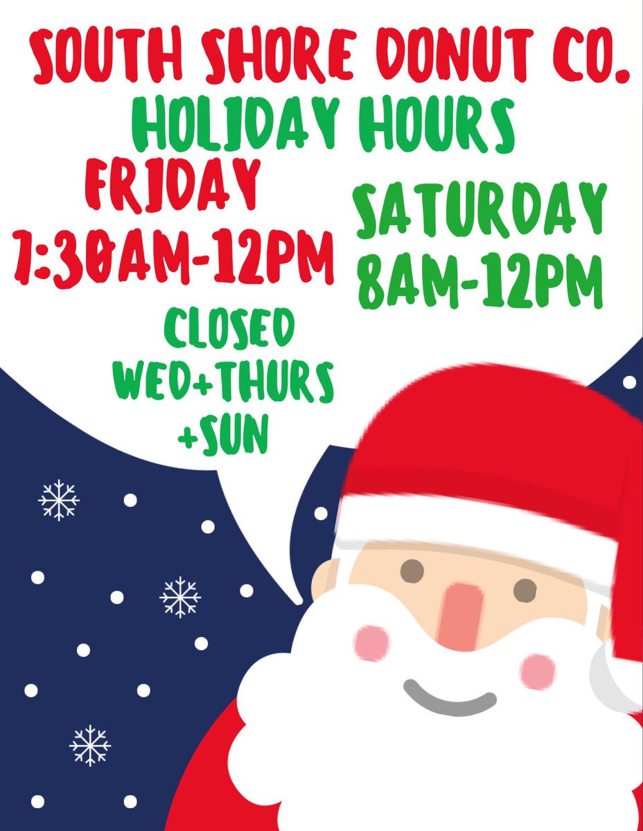 DoCoCL's tweet image. We will only be open on Friday &amp;amp; Saturday this week! 🎄🍩