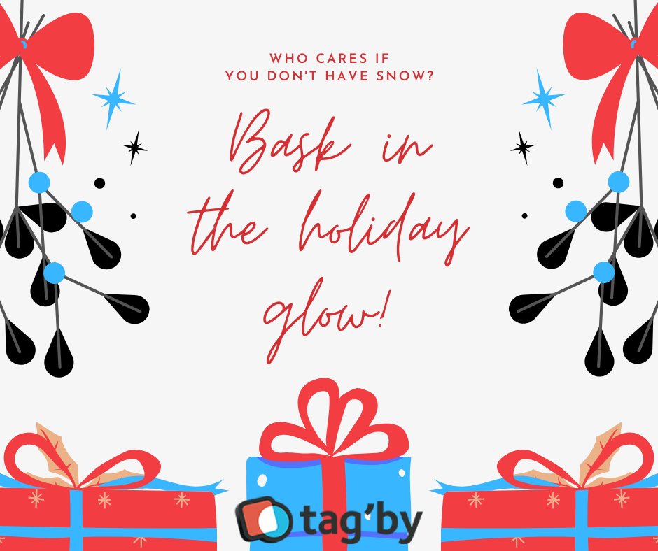 Tagbysocial's tweet photo. Wishing you happy #holidays and an amazing start to the new year! Safe travels and have a wonderful, relaxed and stress free time with your families and friends. 

#happyholidays #merrychristmas #xmas  #travel #gift #holidayseason #vacation #eventtech #eventprofs #tagbyapps https://t.co/t8J7axNji1