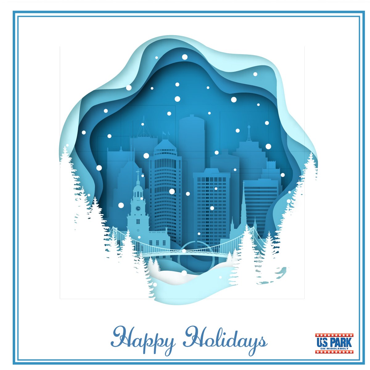 USParkDTW's tweet photo. May your days be merry and bright. Happy Holidays from all of us at US Park. https://t.co/BWRHMKMVib