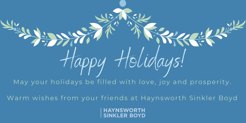 #HappyHolidays from #HSBLaw