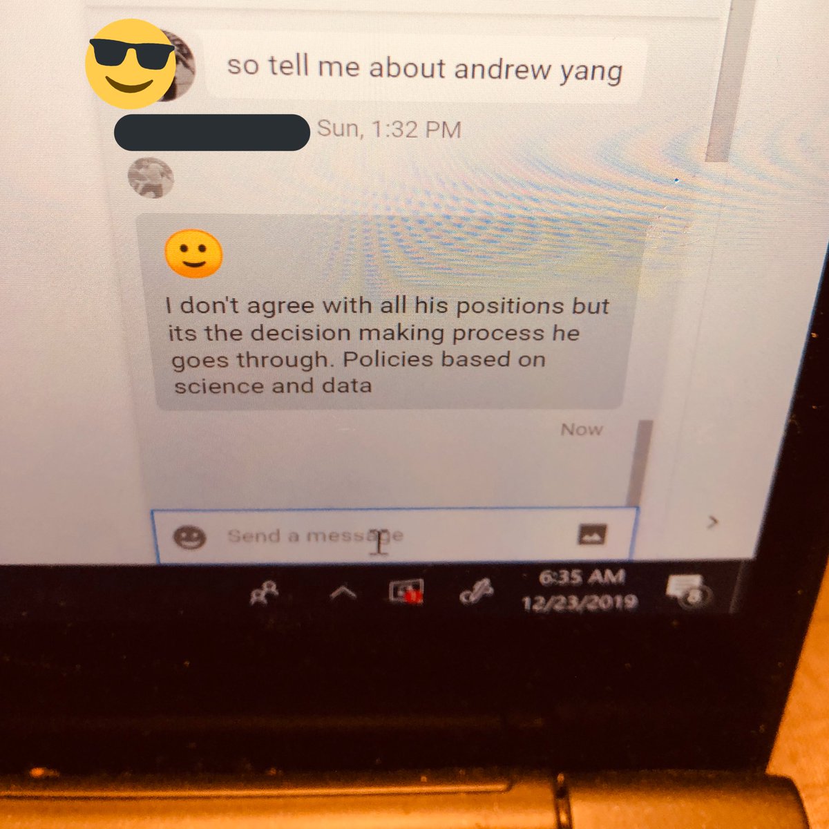 TKLech's tweet photo. Another friend beginning to inquire.. #yanggang #YangGang2020 #EarlyMorningCampaigning I’m going to write more @AndrewYang #EducatorsForYang https://t.co/O7VsxRutD9