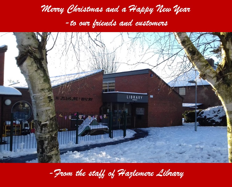Bucks_Libraries's tweet photo. We at #HazlemereLibrary hope our colleagues, customers, and friends have a Merry Christmas and a Happy New Year! BK https://t.co/vdM4LdQTg1