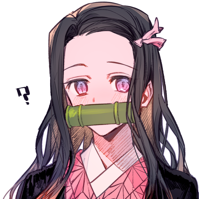 朔ノ遼 ｜ Sakuno RyoさんがTwitterに投稿した竈門禰豆子(鬼滅の刃)のイラスト。