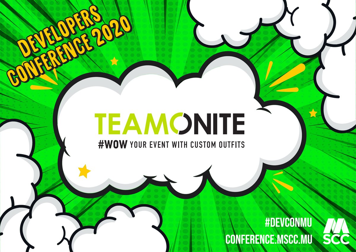 MSCraftsman's tweet photo. Thank you so much #Teamonite for being part of our squad once again. Show them some love peeps, credit for the awesome T-shirts we distribute to events goes to them! https://t.co/OrZqioOb18
#devconmu #developers #conference #mauritius https://t.co/wmbogxSApZ