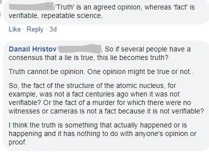 Truth cannot be opinion. Current #FB #conversation 🤠 #mondaythoughts #MondayVibes #MorningLive #Goodtimes #GoodVibes #goodmorningbritain #MondayMotivaton #thoughts #writerslife #Writer #conversacionesesenciales #talkers #talk #socialmedia #social #FacebookLive #FacebookPage #ff