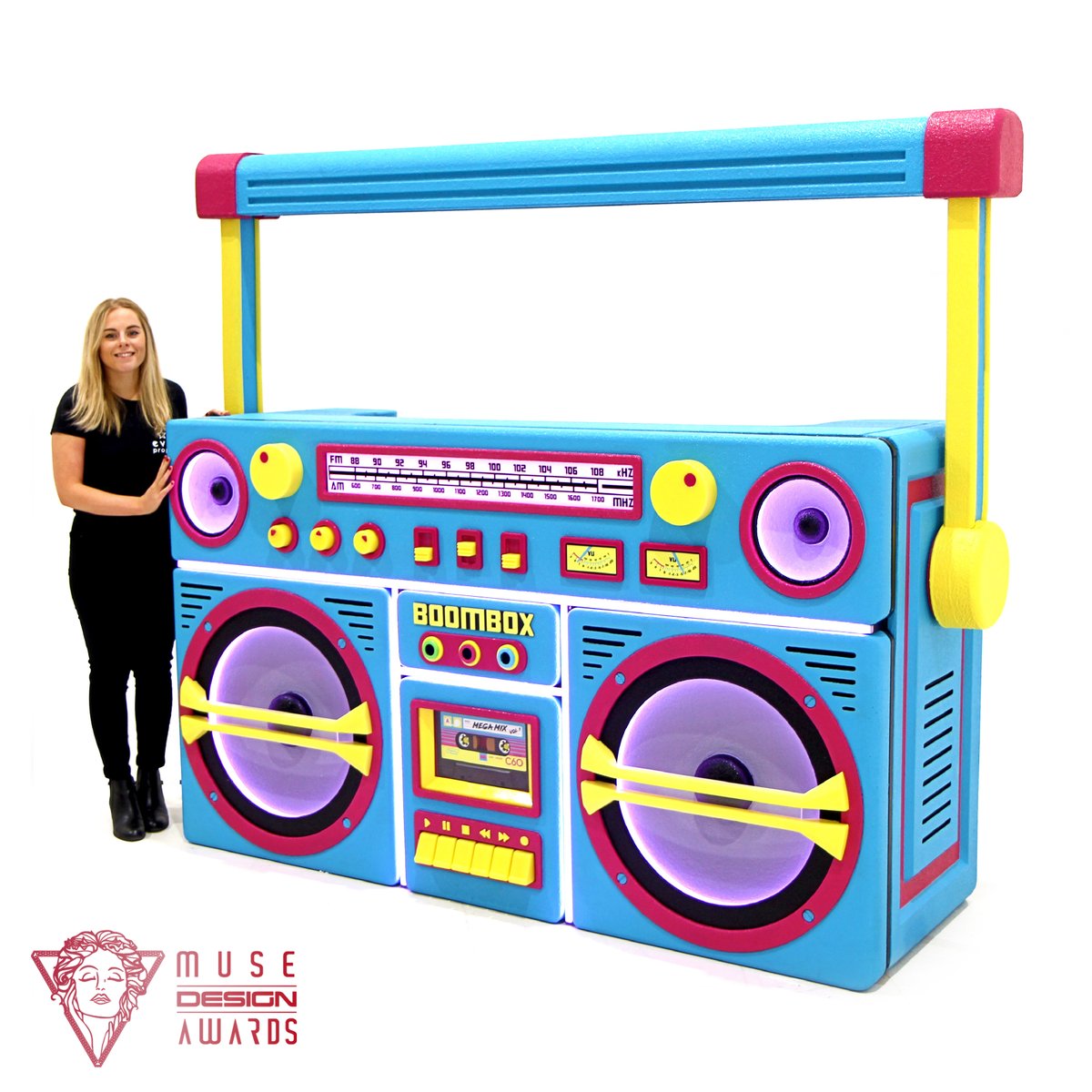Dandydesignuk's tweet photo. Honoured to receive this award from Muse Design Awards for my 'Boombox' - Ghettoblaster DJ Booth &amp; Drinks Bar. One of my favourite projects, so much fun to design! 

#museawards #awards #designaward #productdesign

Check out the winning entry here! https://t.co/J84GqWtjF3 https://t.co/P20VkvfHDF