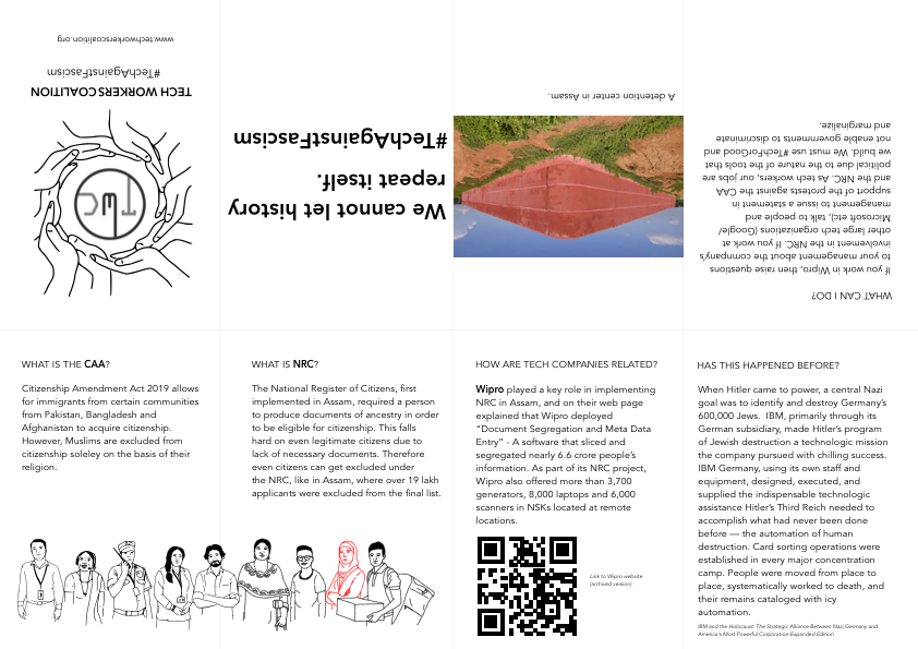 A zine to understand the role of technology in facilitating Fascist regimes. #TechAgainstFascism #PleaseRT #PrintAndShare #resistNRC #resistCAA