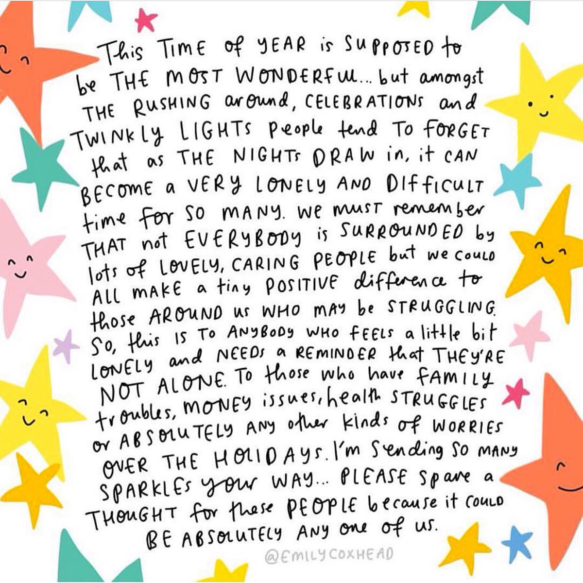 HappyNewspaper_'s tweet photo. Sending lots of love to anybody who may need it at this time of year ⭐️✨ https://t.co/q69qow7GWA