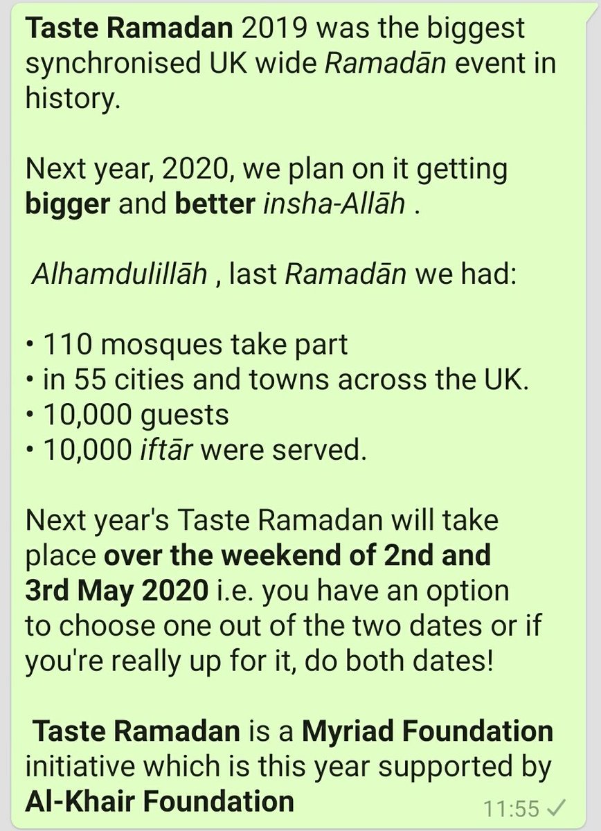 TasteRamadan's tweet photo. The planning for @TasteRamadan 2020 is already underway

Are you ready?

2019 was absolutely amazing and we're already excited with what is to come. https://t.co/6c9JBEXUVi