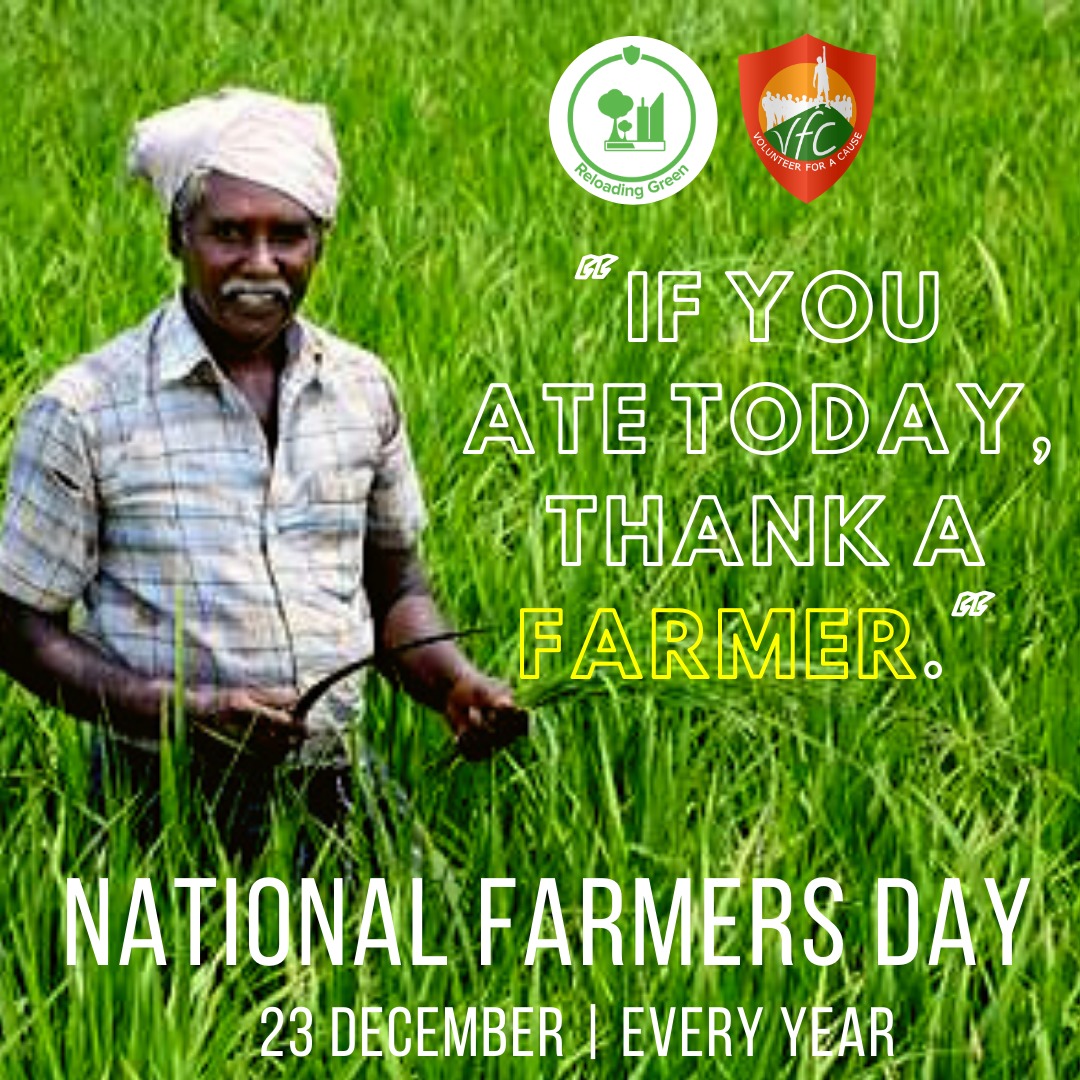 vfcindia's tweet photo. The day is celebrated to promote awareness among the citizens of the country to understand the importance of the contributions of the farmers to the society and overall economic and social development of a country. 

#ReloadingGreen #NationalFarmersDay 
#StandByThem https://t.co/obAkCoCMay
