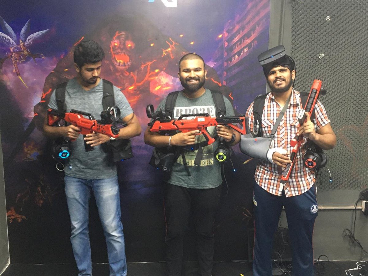 XtrablastVR's tweet photo. Experience #RealFun in destroying alien bugs #VirtualReality.

India's First Free Roaming Virtual Reality Team Game. 

For more details visit: https://t.co/aMdAvfRGtx
or
Call Us! - 99529 99302

#MondayMotivation #NationalAward #RedCableChristmas #Christmas https://t.co/g4KCfzkRB6