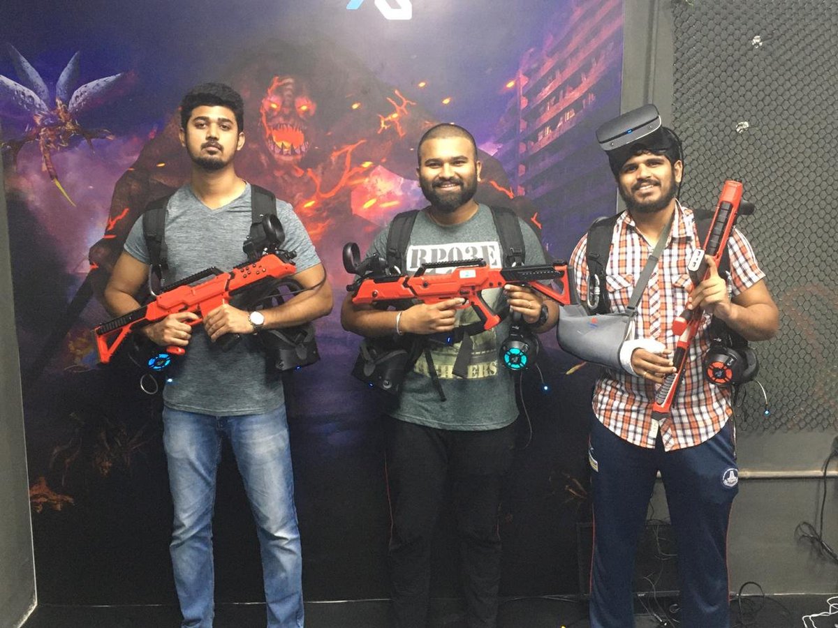 XtrablastVR's tweet photo. Experience #RealFun in destroying alien bugs #VirtualReality.

India's First Free Roaming Virtual Reality Team Game. 

For more details visit: https://t.co/aMdAvfRGtx
or
Call Us! - 99529 99302

#MondayMotivation #NationalAward #RedCableChristmas #Christmas https://t.co/g4KCfzkRB6