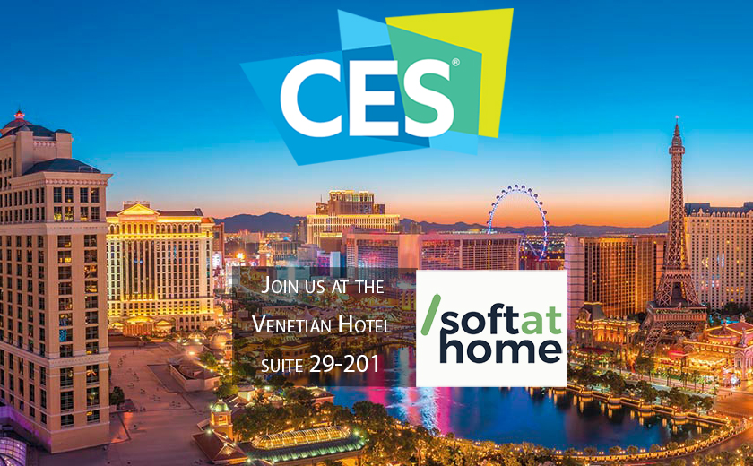 SoftAtHome's tweet photo. Meet our team at the Venetian Suite (29-201) during #CES2020, 7-10 January, and learn how our software empowers #connecthome experience through #smartwifi #wifi6 #voicecontrol #analytics or how we can control #LAN quality &amp; improve #latency https://t.co/fcbELWt40P