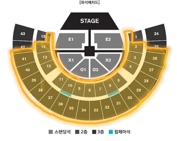 treeactors's tweet image. 엑소콘서트 교환 익스플로레이션 닷
나 :
29일 첫콘 e1 700번대
30일 중콘 e1 1300번대
31일 막콘 e2 900번대
님: 같은 날짜 좌석 색칠한 부분