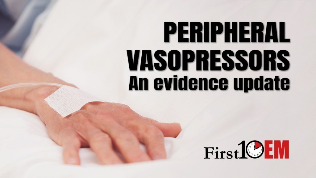 First10EM's tweet image. An update on peripheral vasopressors
No bad outcomes in more than 14,000 patients - clearly this is not as dangerous as we we told #FOAMed first10em.com/update-on-peri…