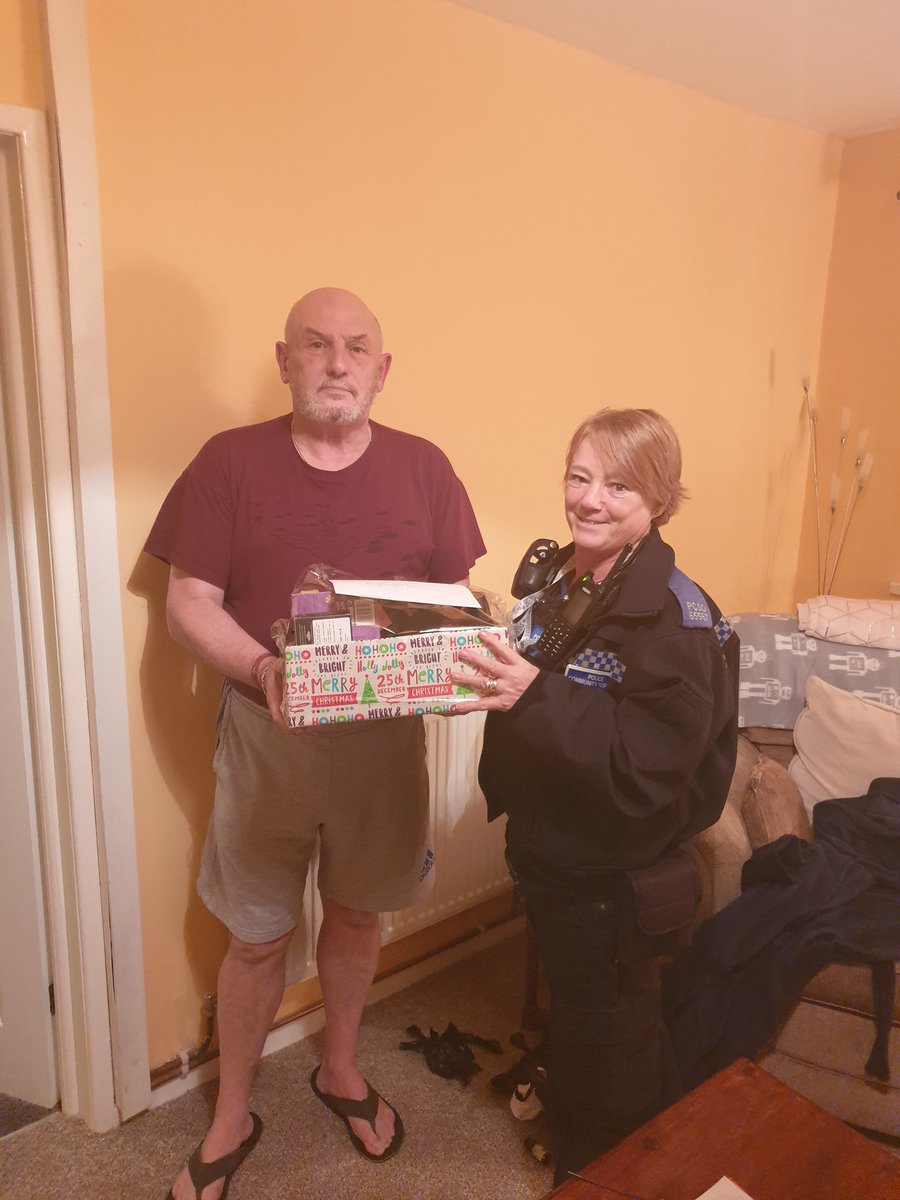 DiackClaire's tweet photo. Military #Veterans receiving their surprise hampers. Thanks to them and our volunteers who helped me yesterday. #vulnerability #MerryChrismas #socialisolation https://t.co/VctKRSzTdX