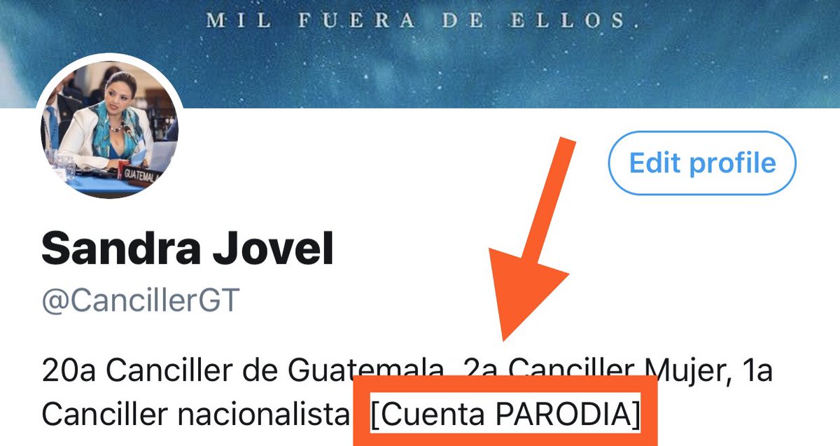 CancillerGT's tweet photo. @DatosGuatemala Es cierto, no todas son damas y no todos saben leer. Aquí le adjunto foto del perfil para que se le haga fácil, así estilo manzanitas y pizarrón.

Ate: #LaCanciller https://t.co/7i3CEhk0FW