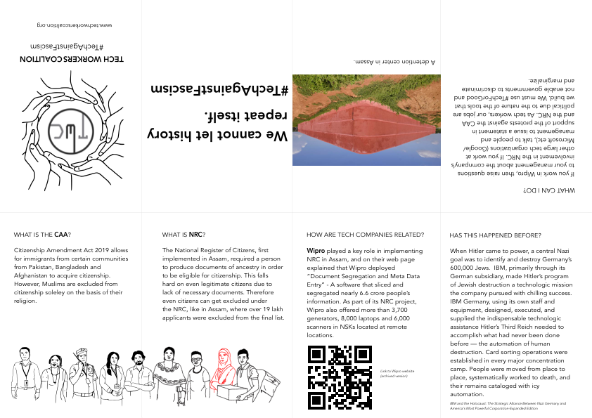 twc_bangalore's tweet photo. A zine on the role of technology in facilitating fascism. #TechAgainstFascism #resistCAA #resistNRC https://t.co/Lfyog3ARHH