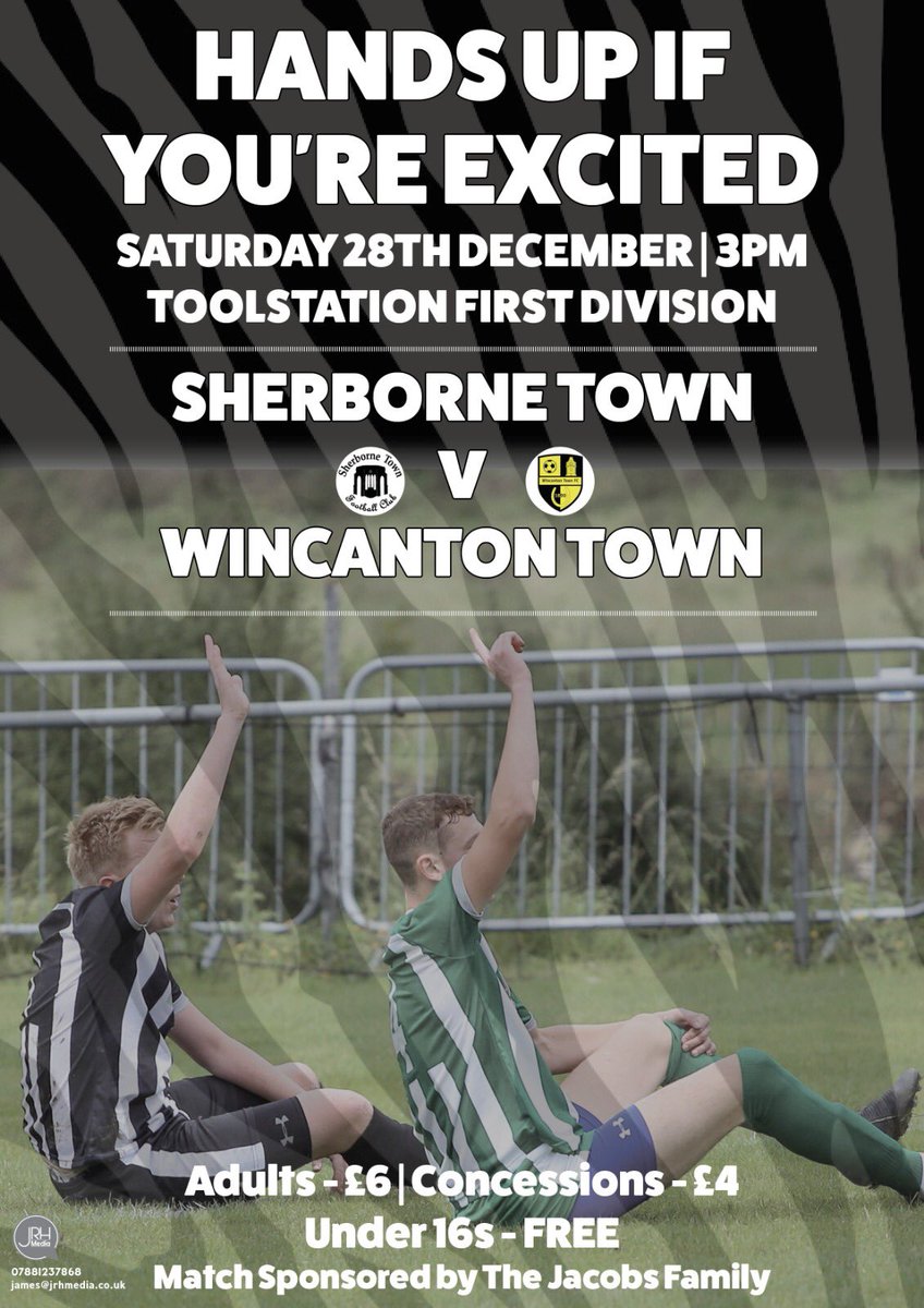Sherborne Town FC (@sherbornetownfc) on Twitter photo So hands up who’s excited for this #LocalDerby 🙋🏼♂️🙋🏼♂️ on Saturday 28th December vs <a href="/WincantontownFC/">Wincanton Town FC</a> with a 3pm kick off the bar will be open from 2pm. Many thanks to our match sponsors The Jacobs Family. <a href="/swsportsnews/">South West Sports News</a> <a href="/tswlfans/">Toolstation Western League Fans🇺🇦</a> <a href="/Abbey_104/">Abbey104</a> <a href="/MadeInSherborne/">متجر قيم يو 🔇 يوتيوب بريميوم</a> <a href="/sherbornetimes/">Sherborne Times</a> <a href="/DorsetCFA/">Dorset County Football Association</a> So hands up who’s excited for this #LocalDerby 🙋🏼♂️🙋🏼♂️ on Saturday 28th December vs <a href="/WincantontownFC/">Wincanton Town FC</a> with a 3pm kick off the bar will be open from 2pm. Many thanks to our match sponsors The Jacobs Family. <a href="/swsportsnews/">South West Sports News</a> <a href="/tswlfans/">Toolstation Western League Fans🇺🇦</a> <a href="/Abbey_104/">Abbey104</a> <a href="/MadeInSherborne/">متجر قيم يو 🔇 يوتيوب بريميوم</a> <a href="/sherbornetimes/">Sherborne Times</a> <a href="/DorsetCFA/">Dorset County Football Association</a>
