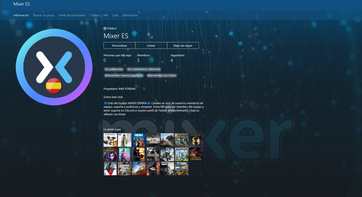 WatchMixerES's tweet image. Hemos creado un club de #xbox para nuestro equipo! Allí podrás encontrar todos los canales de nuestros #streamers sin marearte por la web!! 🤪
Si sois de consola o usáis la app en pc ya podéis entrar!!!

#Mixer #MixerEspaña