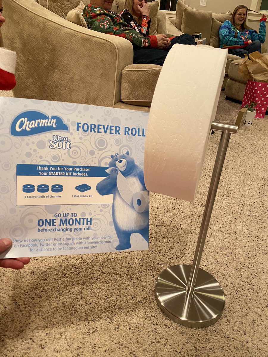 joshuacomer111's tweet photo. The Charmin Forever Roll is big enough for the whole party! It makes a great white elephant gift for your favorite Christmas party too! #foreverroll #charmin https://t.co/8zER1cIFhJ