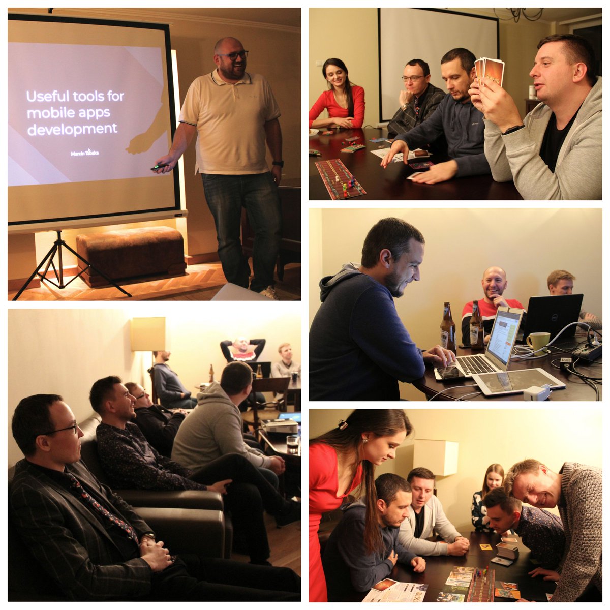 sidnet_en's tweet photo. #AfterHours #BeforeChristmas
There were some seasonal snacks, beer & late-night #BoardGames. @TabakaMarcin did a quick talk on his fav tools used in #MobileAppDevelopment, including: @getpostman, @getsentry, @FastlaneTools & @Firebase.
#Geek #PolishDevelopers #SoftwareHouse https://t.co/NFbcsYk2CT