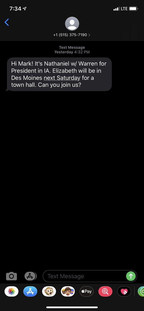 mwarner95's tweet image. Looks like @ewarren and her team needs some new data. Psst....Dear Warren team, I don’t live in Iowa. #datafail