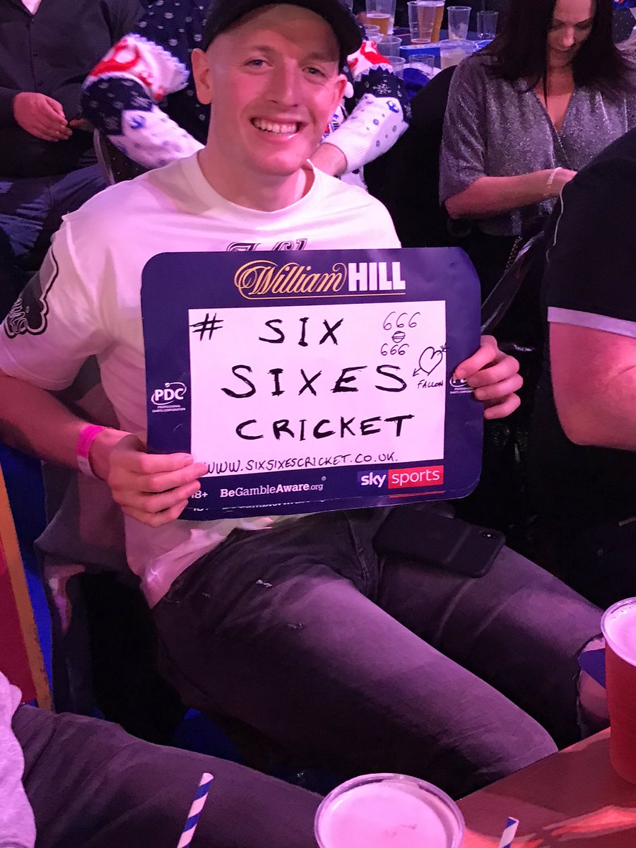 SixSixesCricket's tweet photo. Not just the darts/beer/jäger @JPickford1 loves but cricket also #sixsixescricket #englandsno1 https://t.co/yzf8fOVnJA