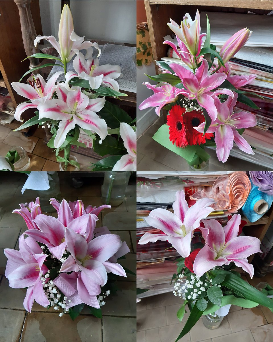 zare_entuzijast's tweet photo. #bouquets #ikebana #orientallilies #redroses #redgerbera #decorations #ribbons 💐🌺🌼🌹☘️🍀🍂🎀 https://t.co/rMQEwYg2kX